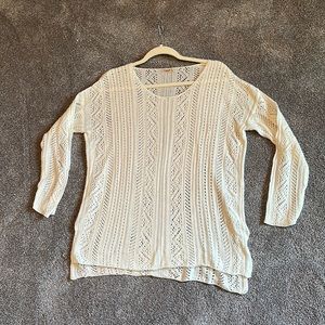 Faherty white summer sweater